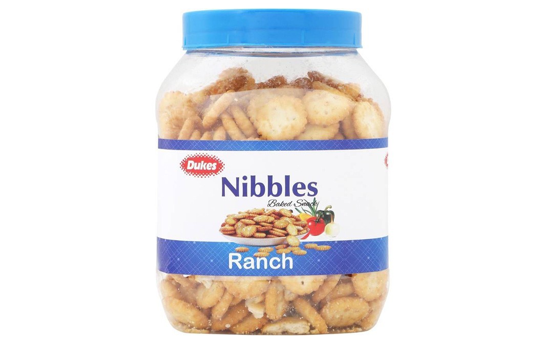 Dukes Nibbles Ranch Baked Snacks   Jar  150 grams